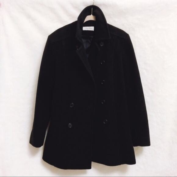 Calvin Klein Women Merino Wool Black Jacket - Picture 6 of 8